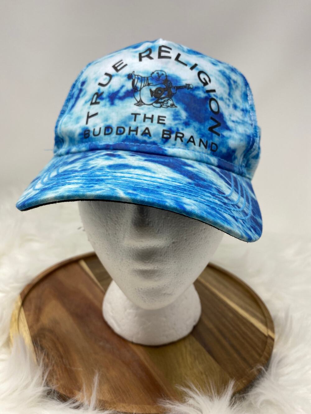 True Religion The Budda Brand Blue Tye Dye Adult Hat Adjustable